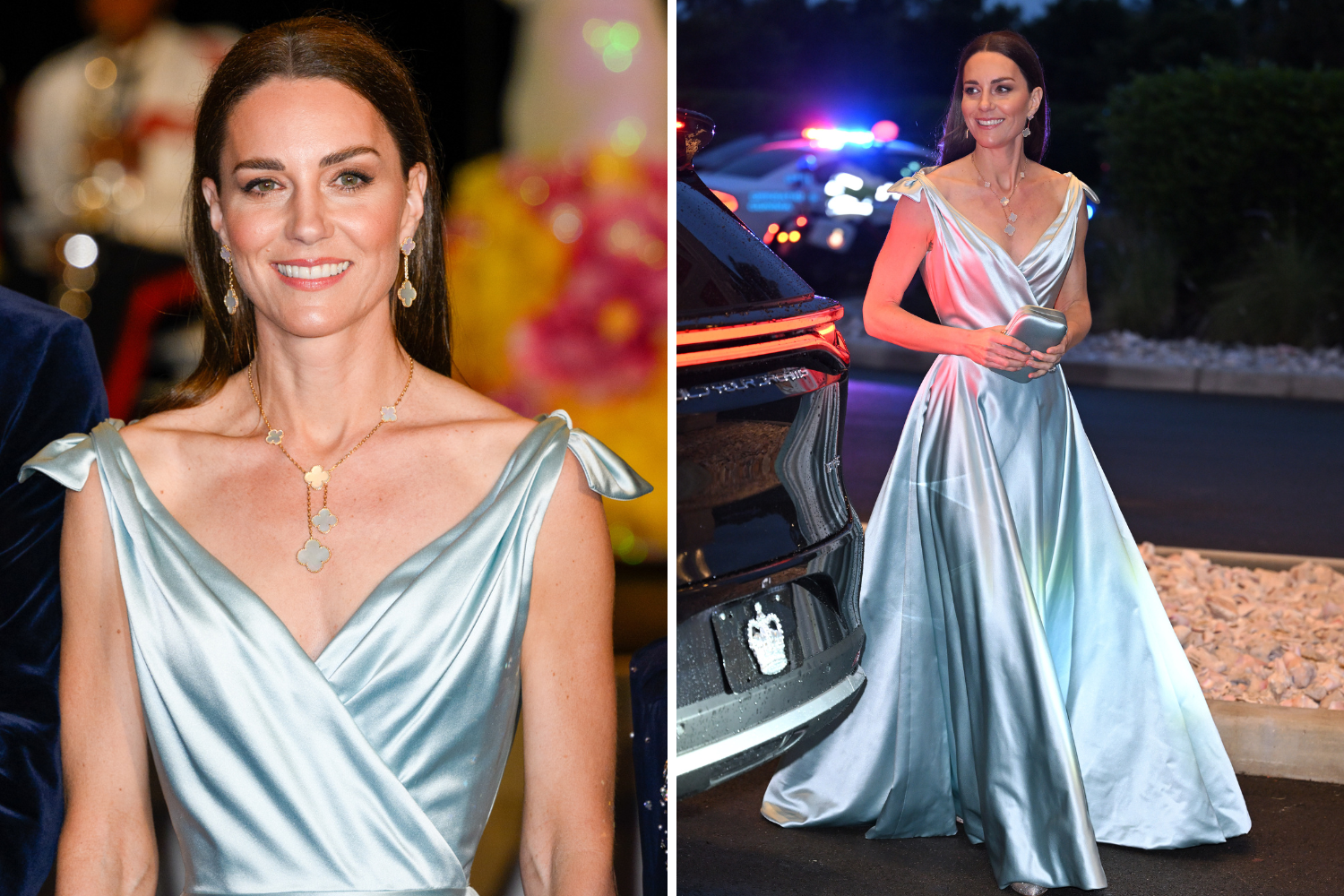 Kate wears a tremendous teal gown to Olympic gala